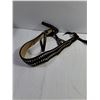 Image 10 : Vintage Western Parade Saddle in Black & Red Leather w/,Bridle & Breat Collar Pickup Only