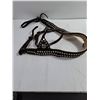 Image 11 : Vintage Western Parade Saddle in Black & Red Leather w/,Bridle & Breat Collar Pickup Only