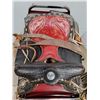 Image 5 : Vintage Western Parade Saddle in Black & Red Leather w/,Bridle & Breat Collar Pickup Only