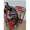 Image 6 : Vintage Western Parade Saddle in Black & Red Leather w/,Bridle & Breat Collar Pickup Only