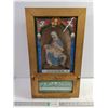 Image 1 : Antique Catholic Last Rites Shadow Box/Home Altar Shrine with Accessories-13"x23"