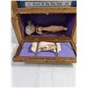Image 6 : Antique Catholic Last Rites Shadow Box/Home Altar Shrine with Accessories-13"x23"