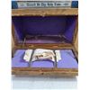 Image 8 : Antique Catholic Last Rites Shadow Box/Home Altar Shrine with Accessories-13"x23"