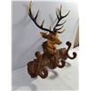 Image 3 : Vintage Faux-wood Molded Plastic Deer Head Coat and Hat Rack