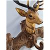 Image 5 : Vintage Faux-wood Molded Plastic Deer Head Coat and Hat Rack