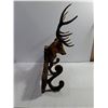 Image 6 : Vintage Faux-wood Molded Plastic Deer Head Coat and Hat Rack