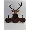 Image 7 : Vintage Faux-wood Molded Plastic Deer Head Coat and Hat Rack