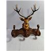 Image 8 : Vintage Faux-wood Molded Plastic Deer Head Coat and Hat Rack