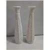 Image 3 : Vintage Milk Glass Lot-(2) Pairs of Vases and Oil Lamp