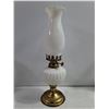 Image 6 : Vintage Milk Glass Lot-(2) Pairs of Vases and Oil Lamp