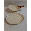 Image 2 : Vintage Carlton Ware Ceramic Gravy Boat/Sauce Dish with underplate