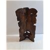 Image 5 : Hand Carved Two-Toned Woden Tribal Mask-Mayan or Aztec Warrior Art