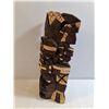 Image 6 : Hand Carved Two-Toned Woden Tribal Mask-Mayan or Aztec Warrior Art