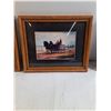Image 4 : (3) Framed Prints by Jerry Doell Featuring Historical Prairie Scenes-11.5x9.5"