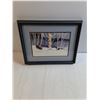 Image 2 : Stylized Watercolor of Winter Forest Landscape By Canadian Gordon Dueck-15"x13"