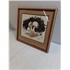 Image 3 : Vintage 1978 Framed Mushroom Art Print-13"x12"