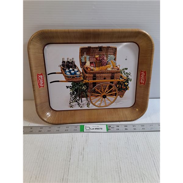 Vintage 1958 Coca Cola  Picnic Cart  Metal Serving Tray