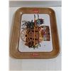 Image 5 : Vintage 1958 Coca Cola "Picnic Cart" Metal Serving Tray
