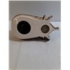 Image 5 : Vintage Ceramic Horse Head Wall Clock Featuring Horseshoe/Collar Design-working