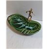 Image 3 : Vintage Green Ceramic Bowling Trophy Ashtray