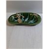 Image 5 : Vintage Green Ceramic Bowling Trophy Ashtray