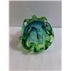 Image 5 : MCM Art Glass Vase in Vibrant Green and Blue