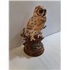 Image 3 : Hand Painted Poly-Resin Tawny Owl on Stump Statue