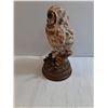 Image 6 : Hand Painted Poly-Resin Tawny Owl on Stump Statue
