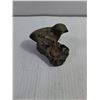 Image 3 : Hand-Carved Soapstone Sculpture of a Bird (chip on beak)
