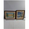 Image 1 : (2) Framed Watercolor Paintings-14"x16" and 18.5"x15"