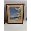Image 4 : (2) Framed Watercolor Paintings-14"x16" and 18.5"x15"