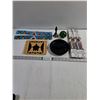 Image 1 : (3) Pkgs. of incense,Ashtray,Paperweight,Bell,Bead work Art,Small Cotton Mat