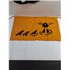 Image 2 : Black Printed Owl Motif and Navy Blue Scarf Featuring Polar Bear and Sun
