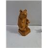 Image 2 : (2) Hand Carved Wooden Animal Figurines