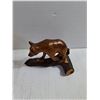 Image 4 : (2) Hand Carved Wooden Animal Figurines