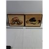 Image 1 : (2) Framed Photographic Prints of Kiwi Fruit and Zucchini-14"x11"