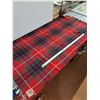 Image 1 : Vintage Kayso Wool Blanket in Red Frazier Plaid Tartan-52"x60"