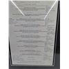 Image 5 : Framed Chef's Tasting Menu from The French Laundry 2004-19"x23"
