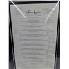 Image 6 : Framed Chef's Tasting Menu from The French Laundry 2004-19"x23"