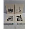 Image 1 : (4) Vintage Black&White Prints by Paul Van de Pol