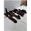 Image 4 : (11) Vintage Cast Iron Cobbler Shoe Molds