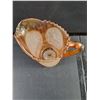 Image 5 : Vintage Carnival Glass Pitcher Opalescent to Marigold "Windmill Pattern"-7 3/4" Tall