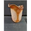 Image 6 : Vintage Carnival Glass Pitcher Opalescent to Marigold "Windmill Pattern"-7 3/4" Tall