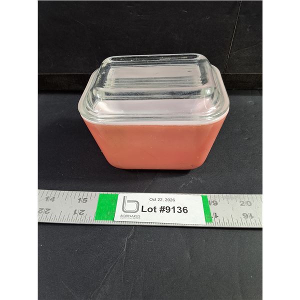 Vintage Pink Pyrex Refridgerator Dish-1/2 Cup