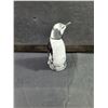 Image 2 : Bianca Blu Hand Blown Penguin-Made in Finland-5" Tall