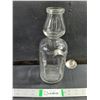 Image 1 : Vintage Cream Top Milk Bottle with Spoon