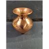 Image 2 : (3) Vintage Decorative Copper Pieces-Rounded Vase,Small Handled Dish,Miniature Pitcher