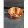 Image 4 : (3) Vintage Decorative Copper Pieces-Rounded Vase,Small Handled Dish,Miniature Pitcher