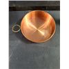 Image 5 : (3) Vintage Decorative Copper Pieces-Rounded Vase,Small Handled Dish,Miniature Pitcher
