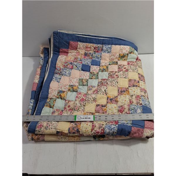 Vintage Patchwork Quilt-Squares 1.5 x1.5 -Large Size-80 x136 